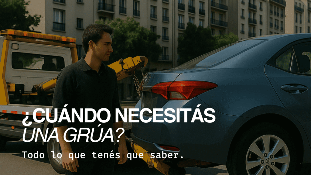 hombre mira como su auto se lo lleva la grúa de Wayla